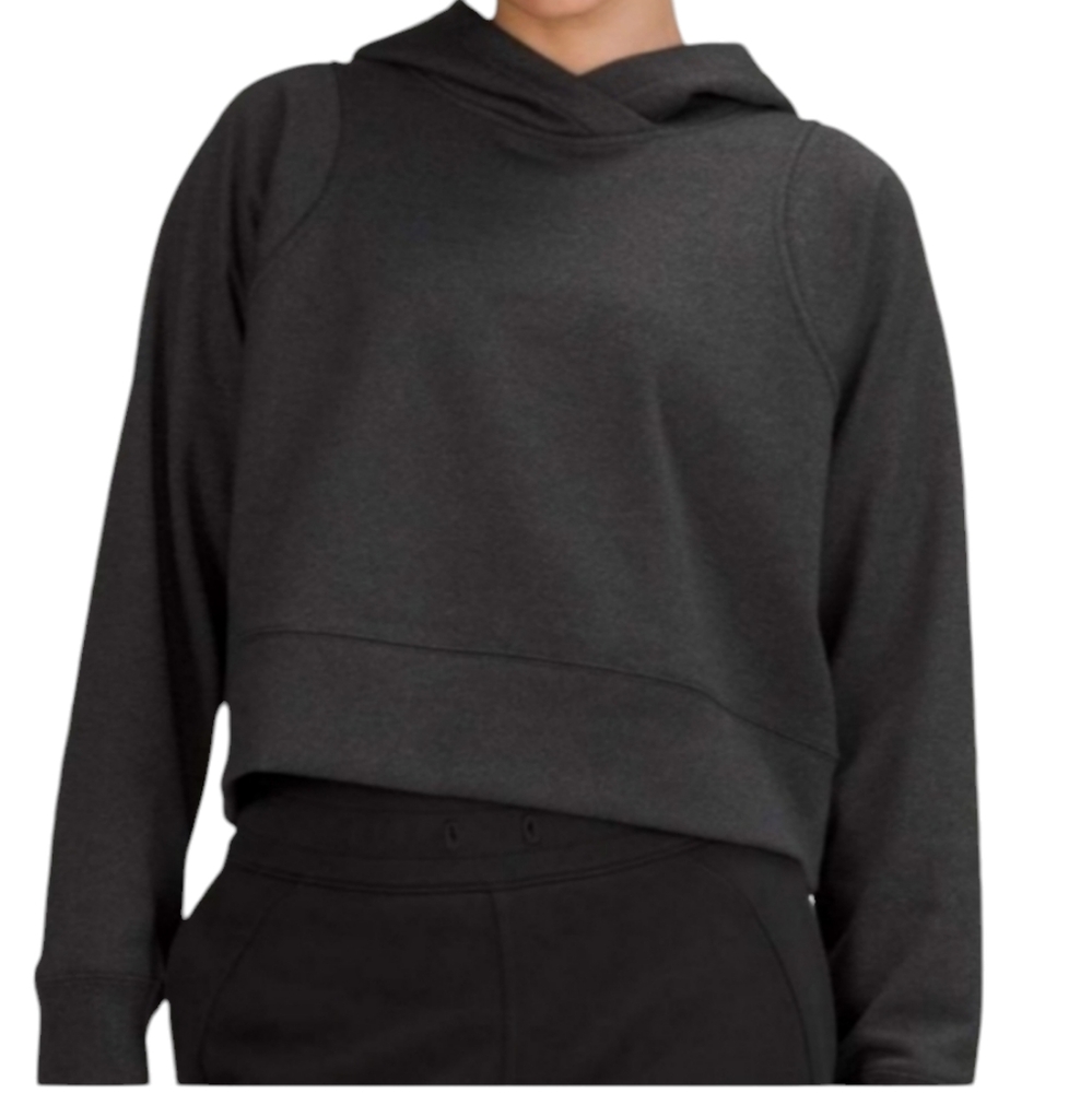 Lululemon Loungeful cropped Hoodie Sparkle black